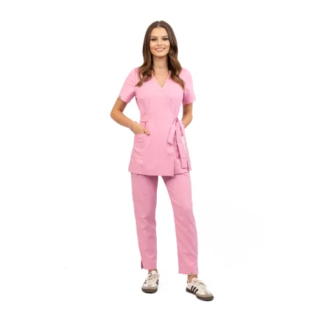 Spodnie medyczne MEDI TEDDY - VELVERDA VITAL PINK